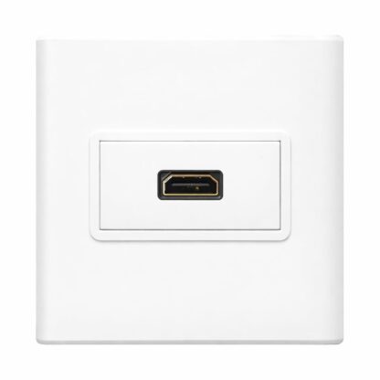 HDMI Face Plate – Single Port Wall Mount HDMI Socket Panel