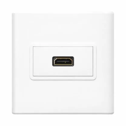 HDMI Face Plate – Single Port Wall Mount HDMI Socket Panel
