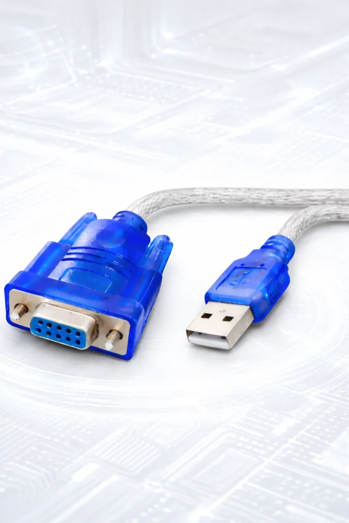 USB to RS232 Serial Female Adapter Cable (Silver) Technotech Technologies
