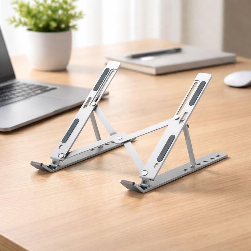 Technotech Foldable Laptop Stand – 7 Angle Adjustable Ergonomic Bracket Technotech Technologies