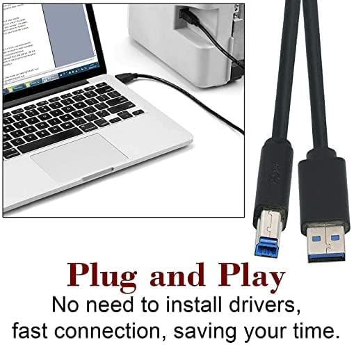 USB 3.0 Printer Cable 1.5 Mtr – Ultimate Best High-Speed Printer Data Cable (5Gbps) Technotech Technologies