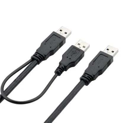 USB 2.0 AM to 2×AM Y Splitter Cable 50 CM – Ultimate Best Dual USB Power/Data Cable