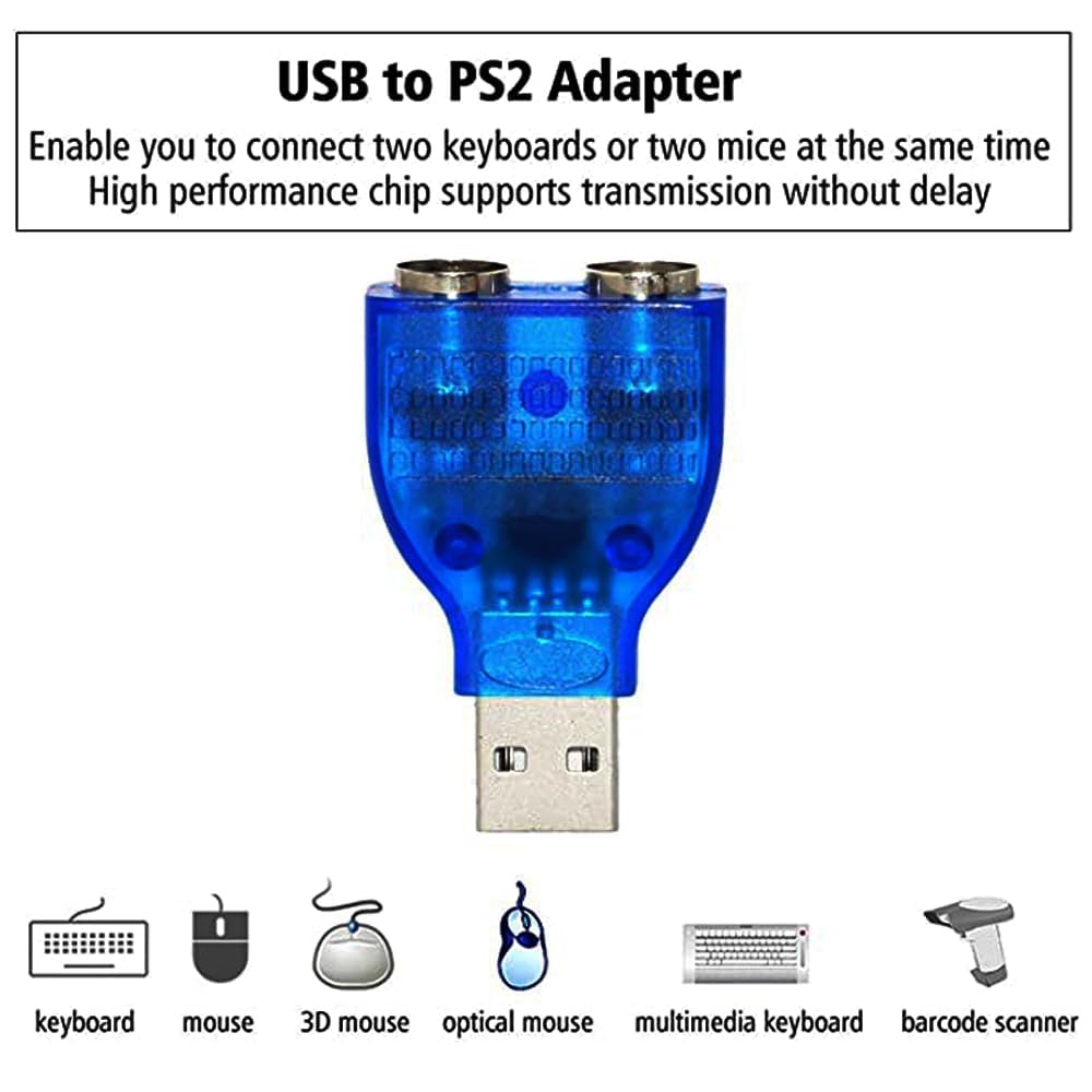 USB to PS2 Convertor Connector – High-Speed Reliable Keyboard & Mouse Adapter Technotech Technologies
