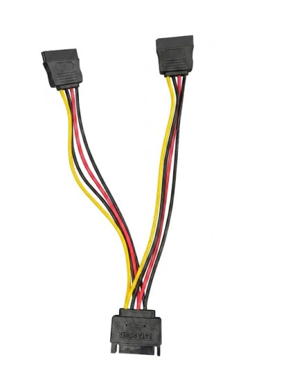 DVR SATA Y Cable (SATA 15P M–2×15P F)