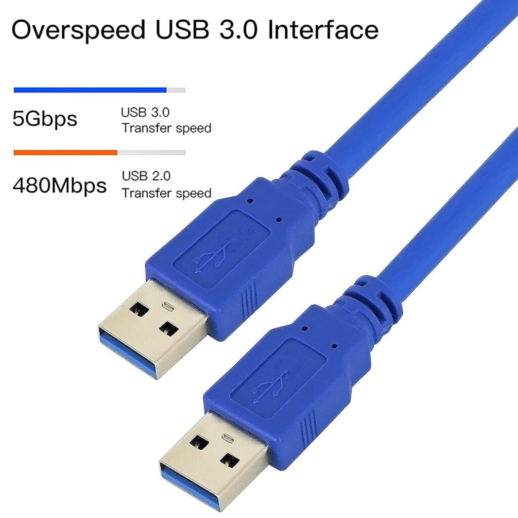 USB AM to AM Small Cable 0.5 Mtr – Ultimate Best High-Speed Male to Male USB Cable Technotech Technologies