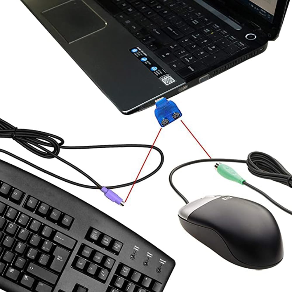 USB to PS2 Convertor Connector – High-Speed Reliable Keyboard & Mouse Adapter Technotech Technologies