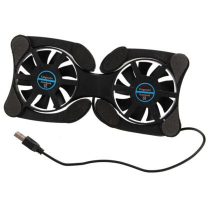Laptop Cooling Pad with foldable design and powerful fans