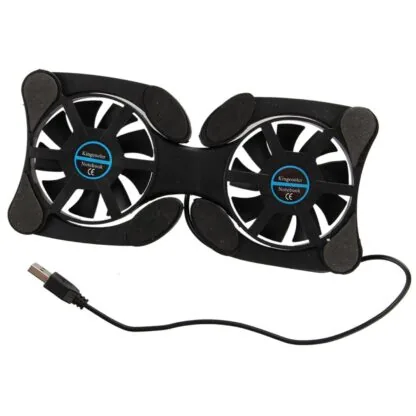 Laptop Cooling Pad with foldable design and powerful fans