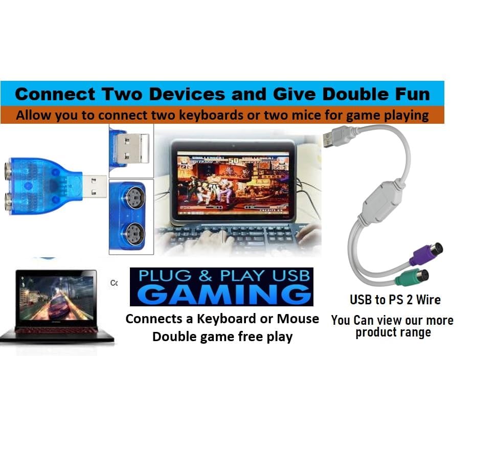 USB to PS2 Convertor Connector – High-Speed Reliable Keyboard & Mouse Adapter Technotech Technologies