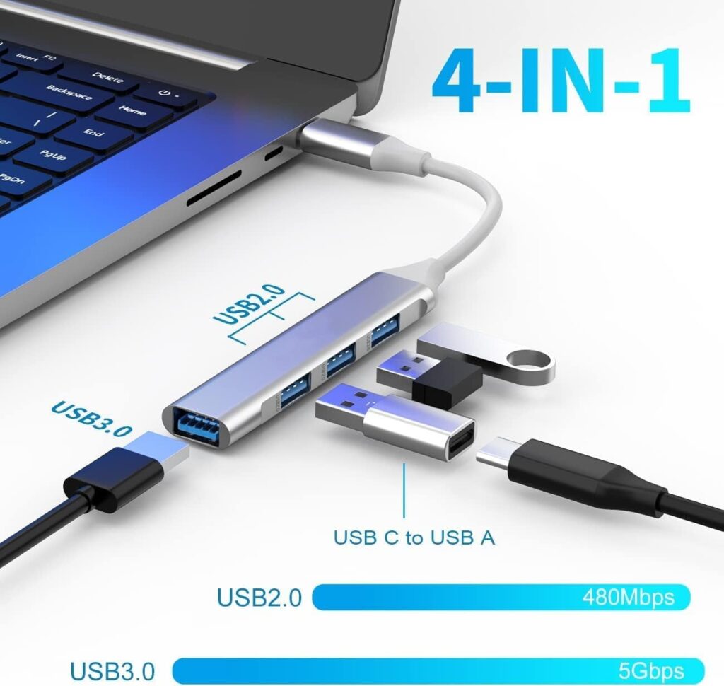 Type-C 3.0 Hub 4 Port Multi Interface Adapter Technotech Technologies