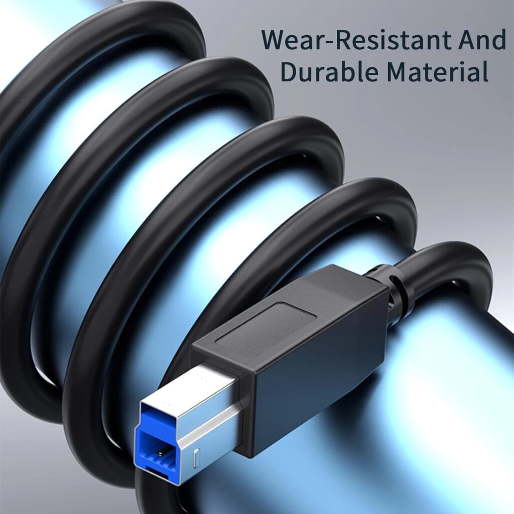 USB 3.0 Printer Cable 1.5 Mtr – Ultimate Best High-Speed Printer Data Cable (5Gbps) Technotech Technologies