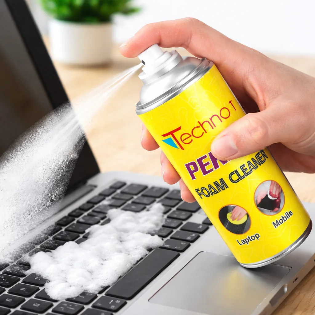 Technotech Foam Cleaner Spray – Multi-Purpose Cleaning Foam for Electronics & Surfaces Technotech Technologies