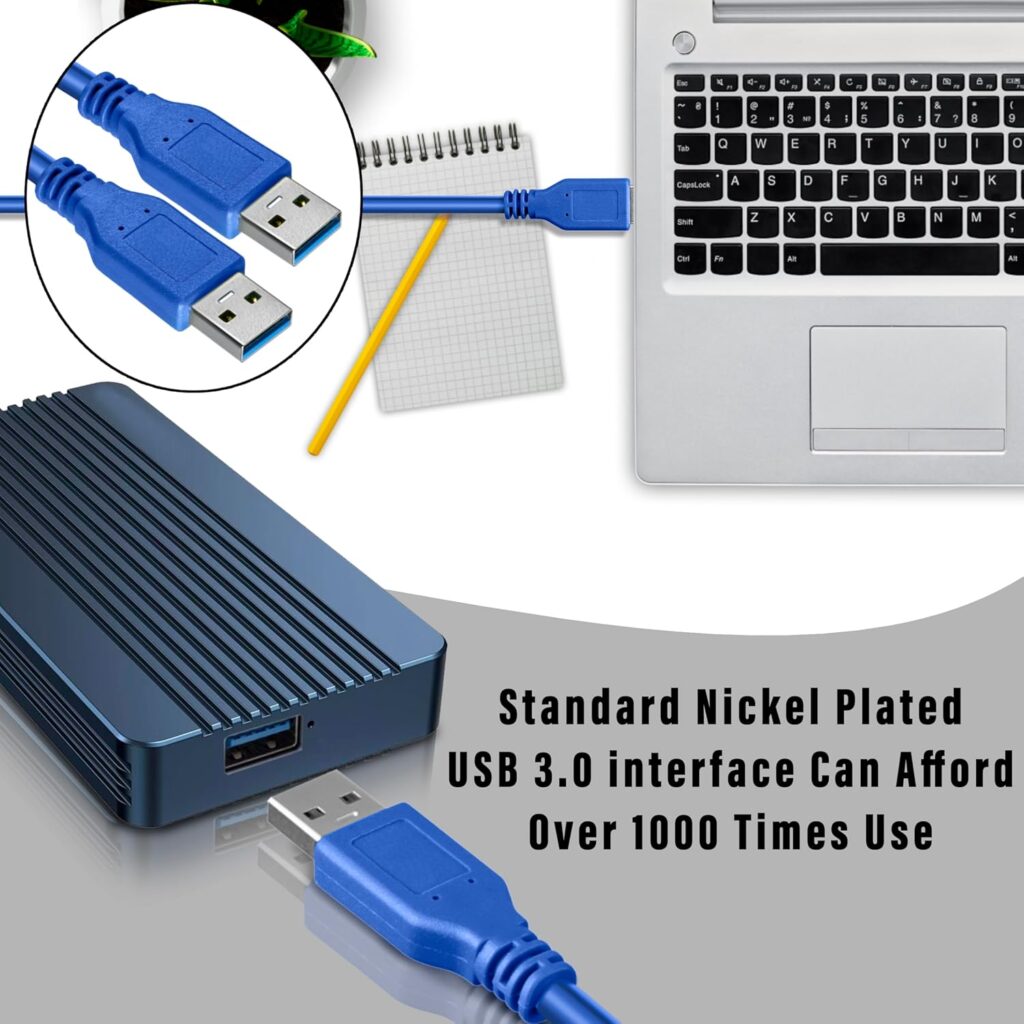 USB 3.0 Male to Male Cable 1.5 Mtr – Ultimate Best SuperSpeed Data Transfer Cable (5Gbps) Technotech Technologies