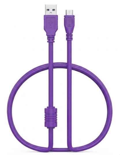 USB 2.0 to Micro USB Data Cable Purple 1.5 Mtr