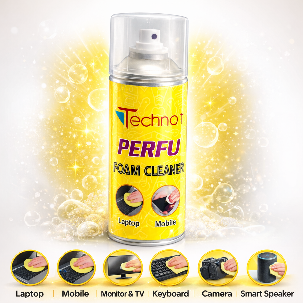 Technotech Foam Cleaner Spray – Multi-Purpose Cleaning Foam for Electronics & Surfaces Technotech Technologies