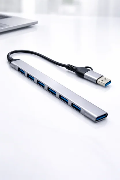 Type C + USB 3.0 7-Port High Speed Metal Hub 30 CM