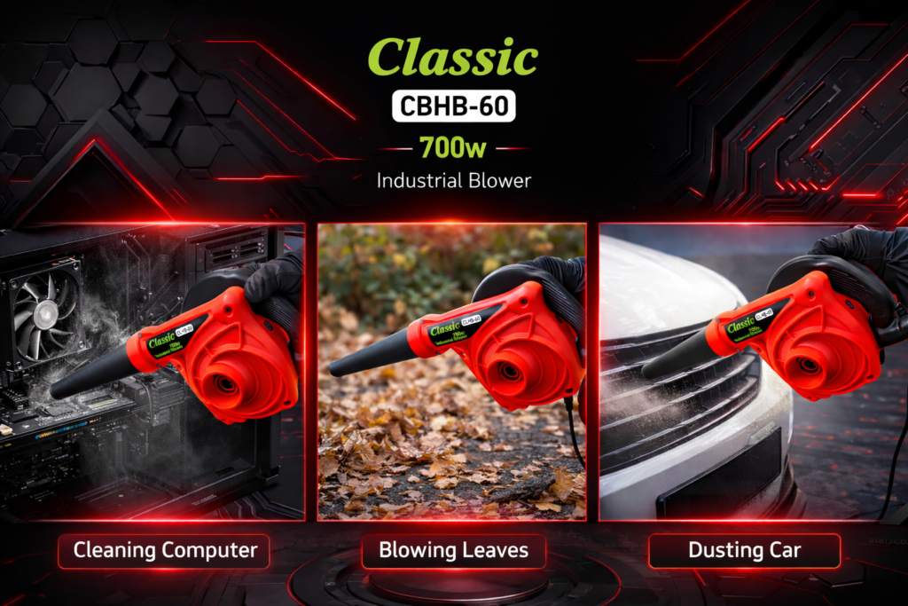 Electric Blower 700W – Heavy Duty Motor with Speed Controller Technotech Technologies