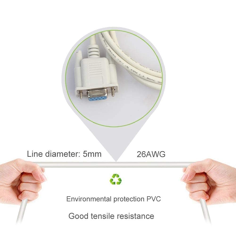 9 Pin Male to Female Cable 1.5 Meter – DB9 Serial Extension Cable Technotech Technologies