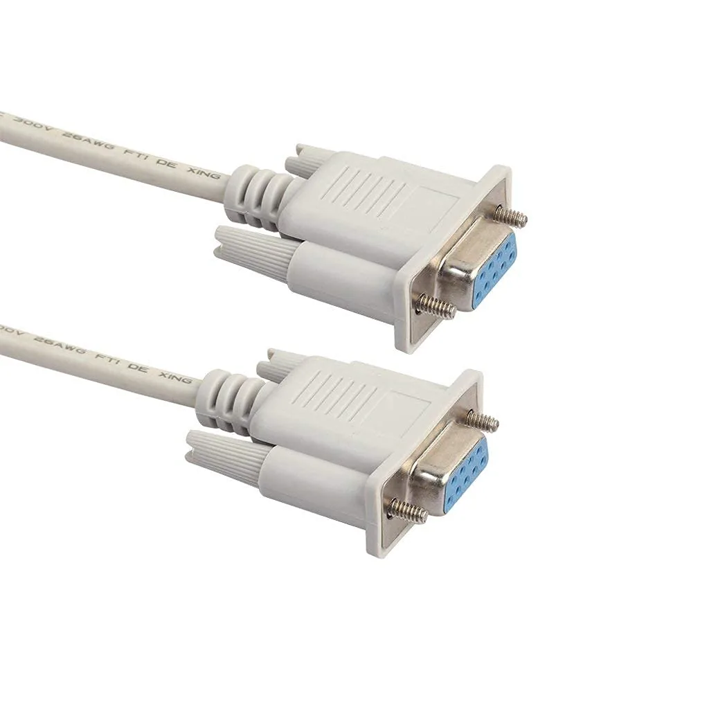 9 Pin Female to Female Cable 1.5 Meter – DB9 Serial Extension Cable Technotech Technologies